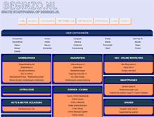 Tablet Screenshot of beginzo.nl
